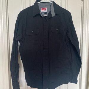 Wrangler Black Long-Sleeve Button down  Shirt